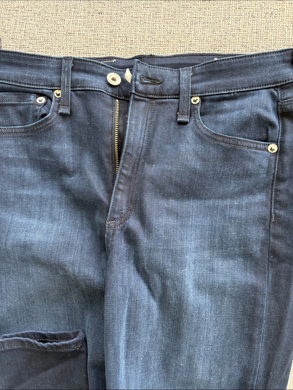 Rag & Bone High-Rise in the past Skinny in Dark Blue
